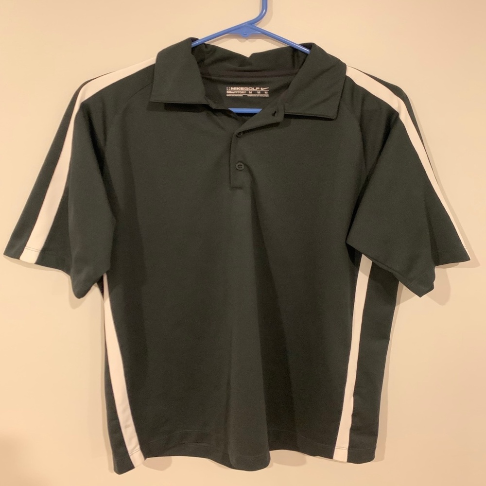 NWOT Nike Dri-Fit Golf Polo Black Size Medium